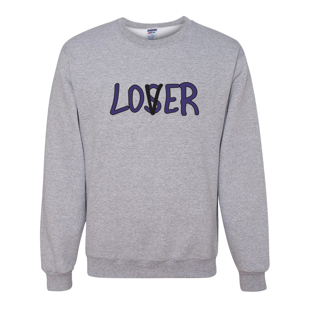 Field Purple 12s Crewneck Sweatshirt | Lover, Ash