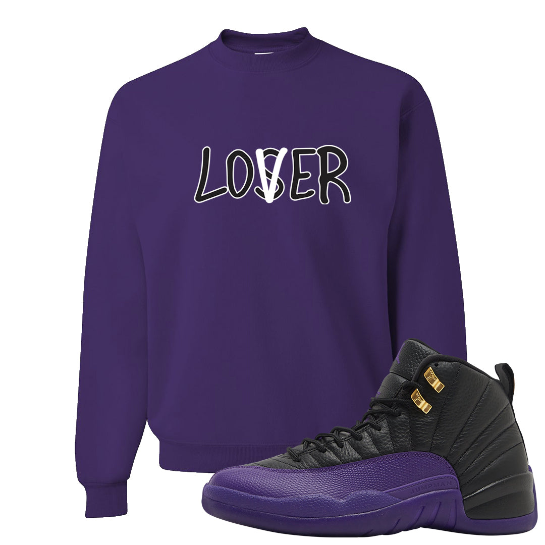 Field Purple 12s Crewneck Sweatshirt | Lover, Purple