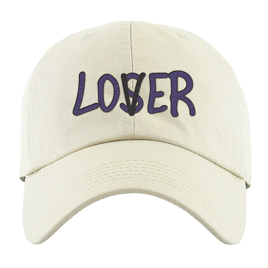 Field Purple 12s Dad Hat | Lover, White