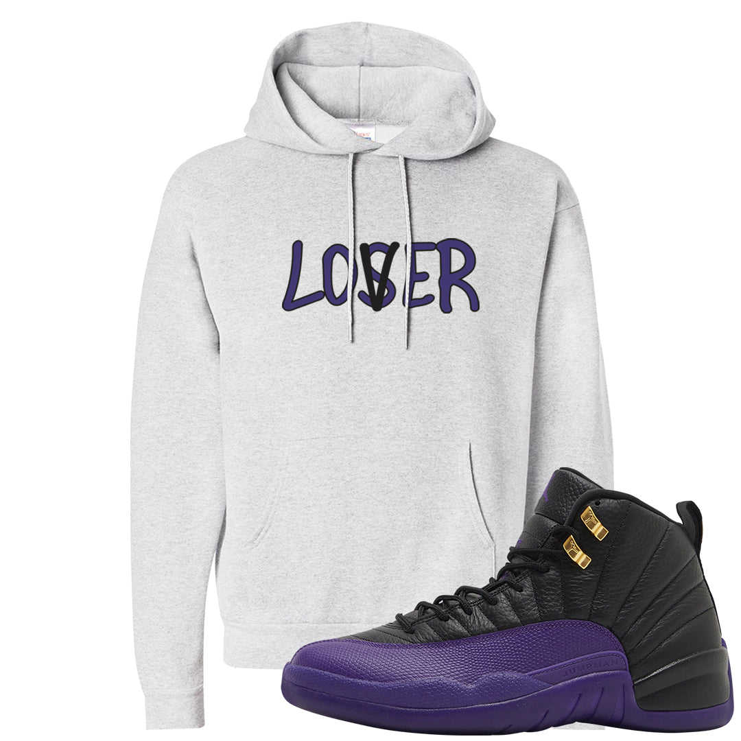 Field Purple 12s Hoodie | Lover, Ash