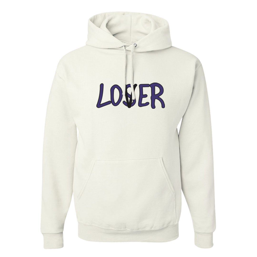 Field Purple 12s Hoodie | Lover, White