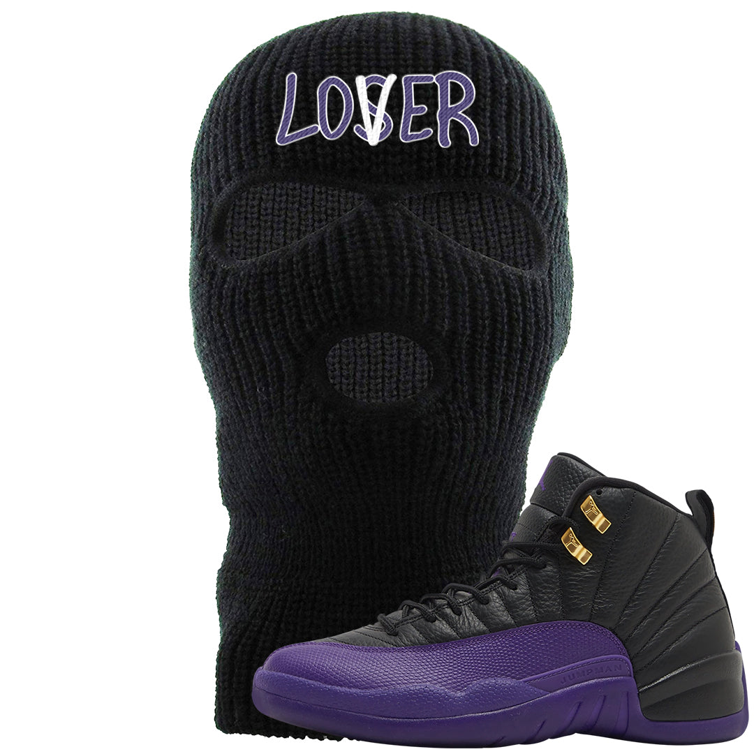 Field Purple 12s Ski Mask | Lover, Black