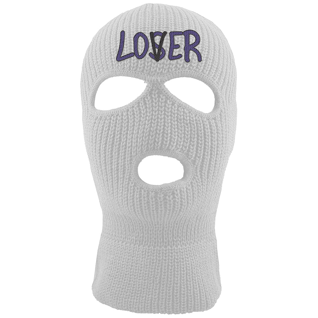 Field Purple 12s Ski Mask | Lover, White