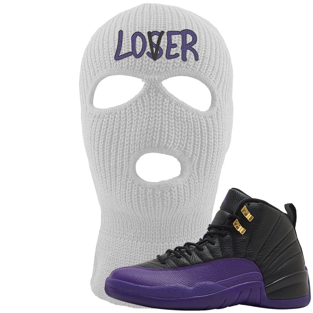 Field Purple 12s Ski Mask | Lover, White