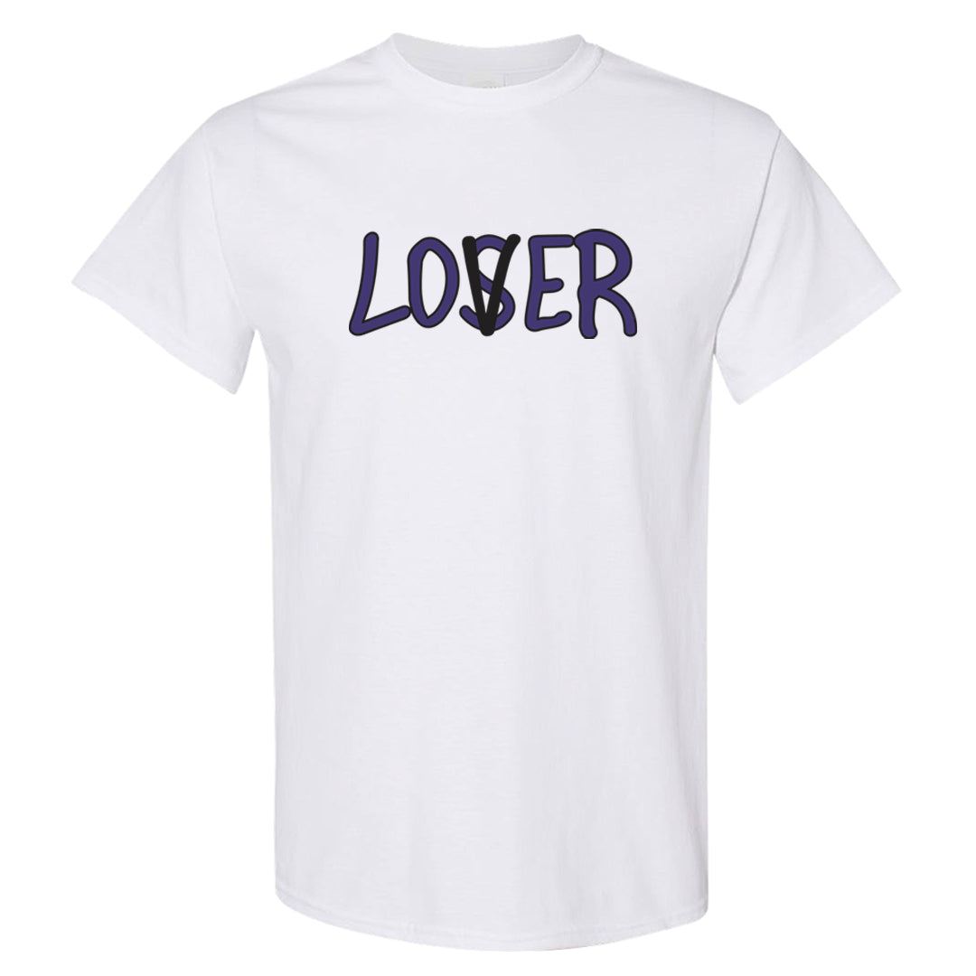 Field Purple 12s T Shirt | Lover, White