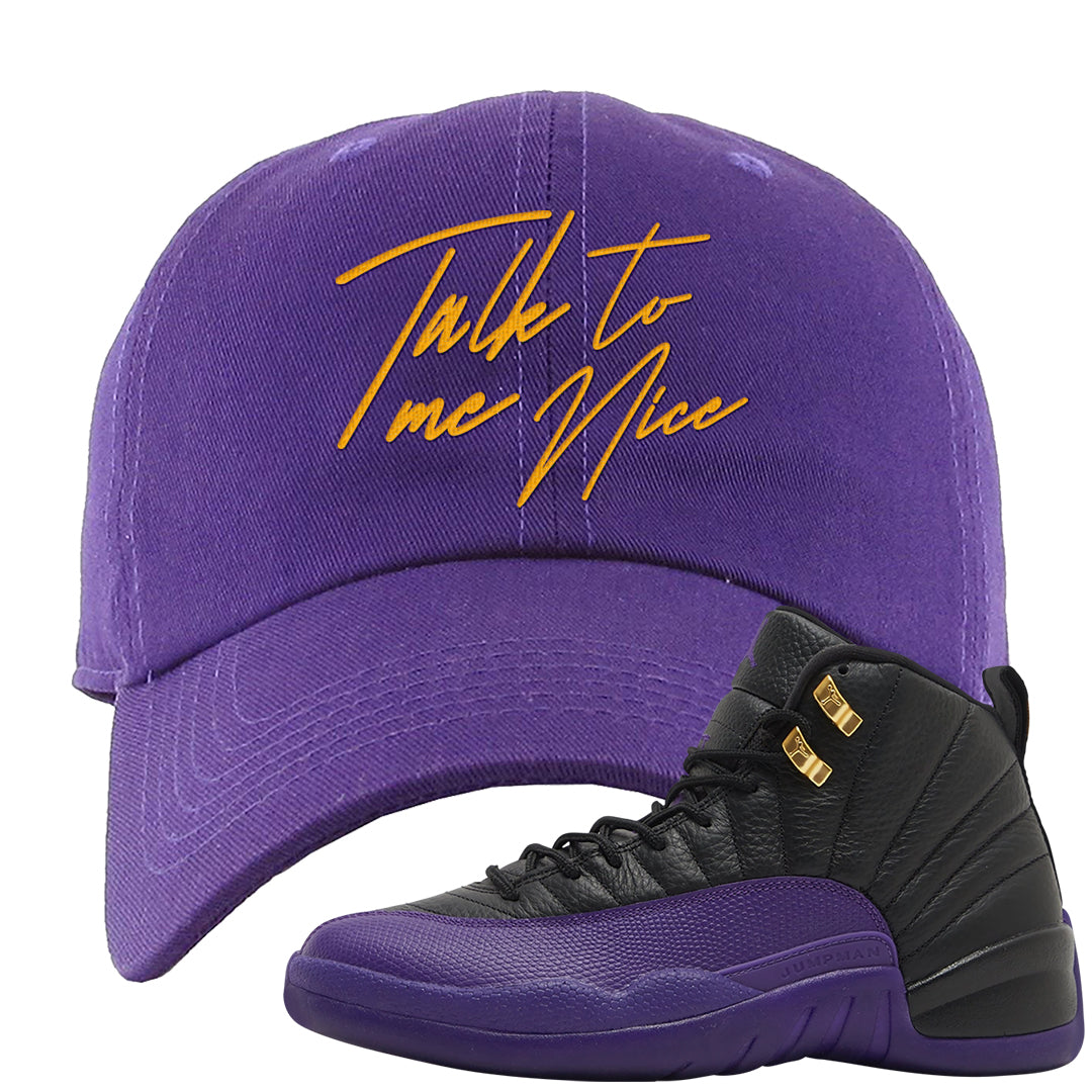 Field Purple 12s Dad Hat | Talk To Me Nice, Purple