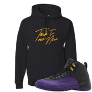 Field Purple 12s Hoodie | Talk To Me Nice, Black