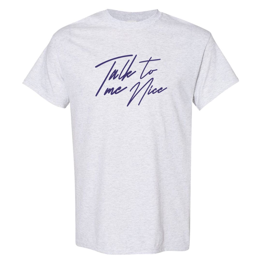 Field Purple 12s T Shirt | Talk To Me Nice, Ash