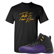 Field Purple 12s T Shirt | Talk To Me Nice, Black