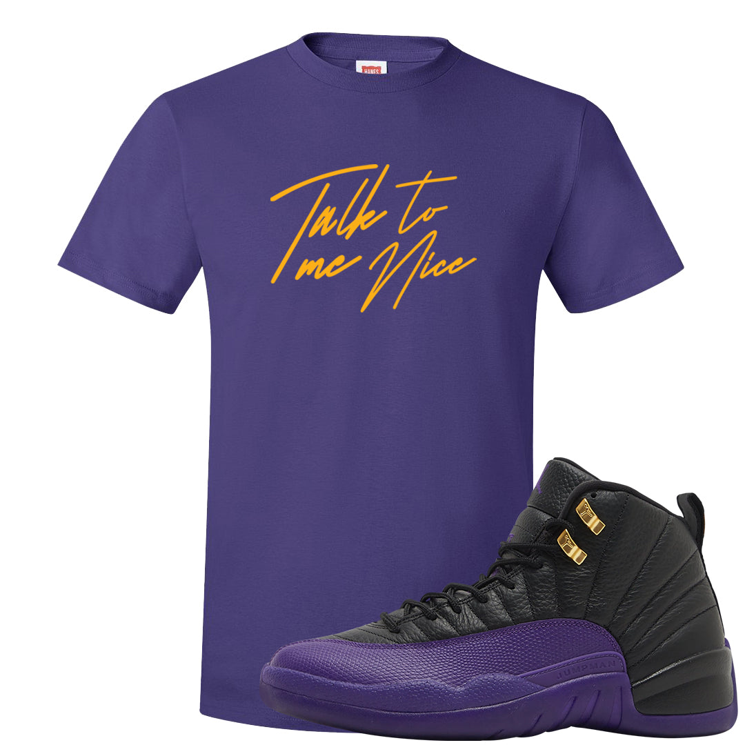 Field Purple 12s T Shirt | Talk To Me Nice, Purple