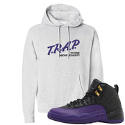 Field Purple 12s Hoodie | Trap To Rise Above Poverty, Ash