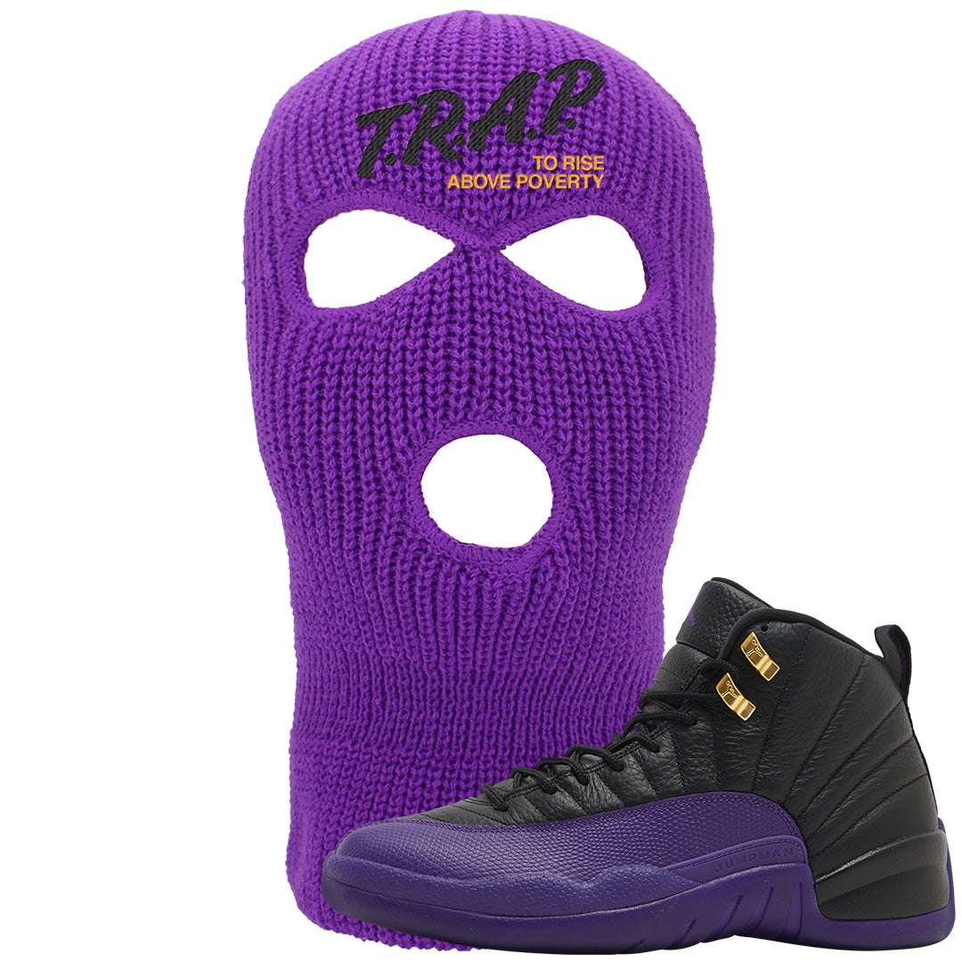 Field Purple 12s Ski Mask | Trap To Rise Above Poverty, Purple