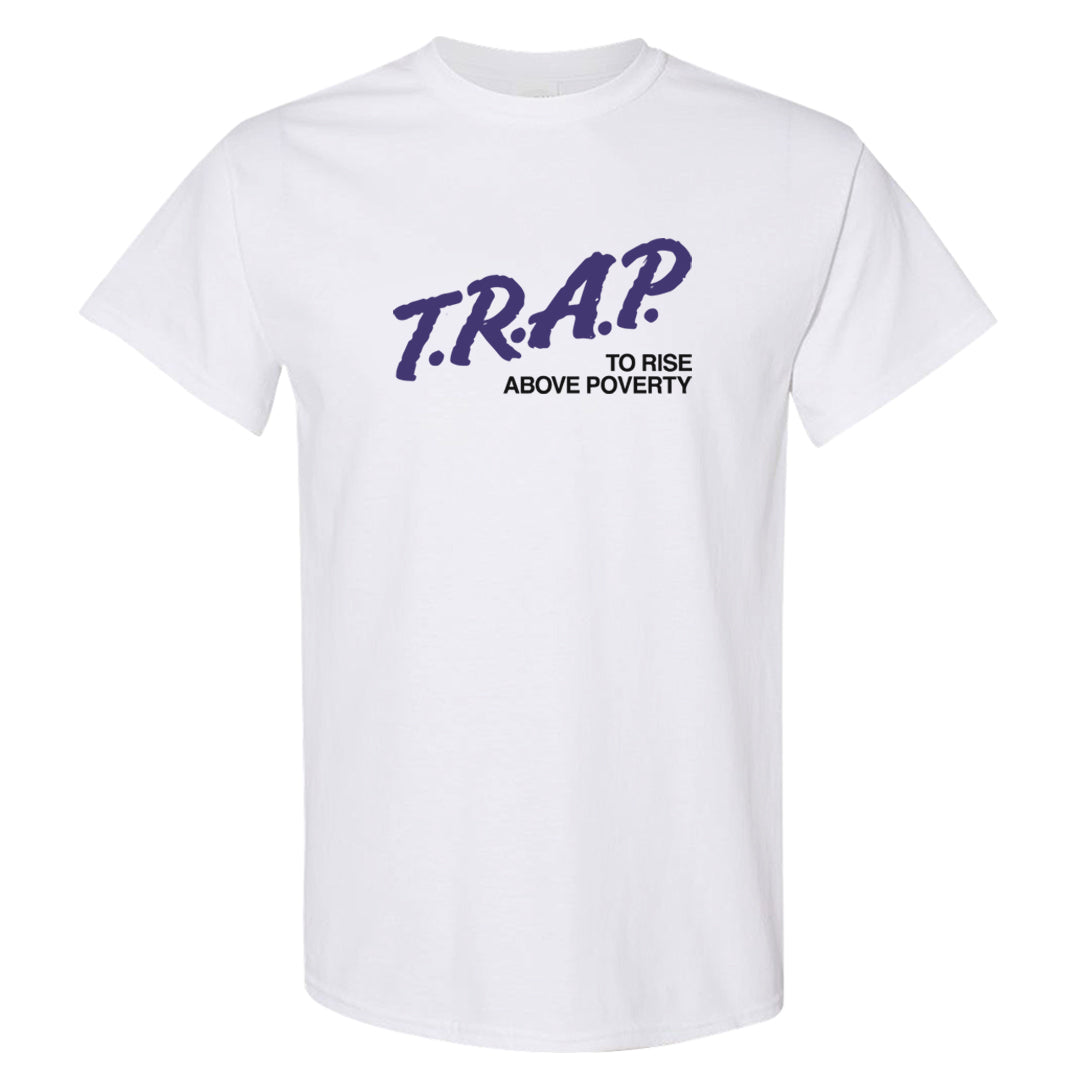 Field Purple 12s T Shirt | Trap To Rise Above Poverty, White