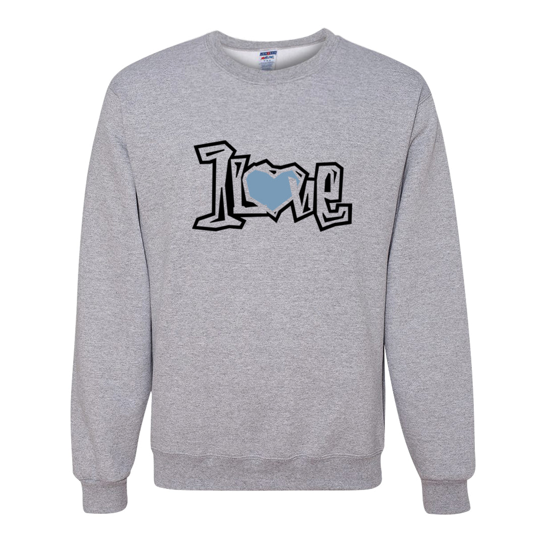 Blue Grey 13s Crewneck Sweatshirt | 1 Love, Ash