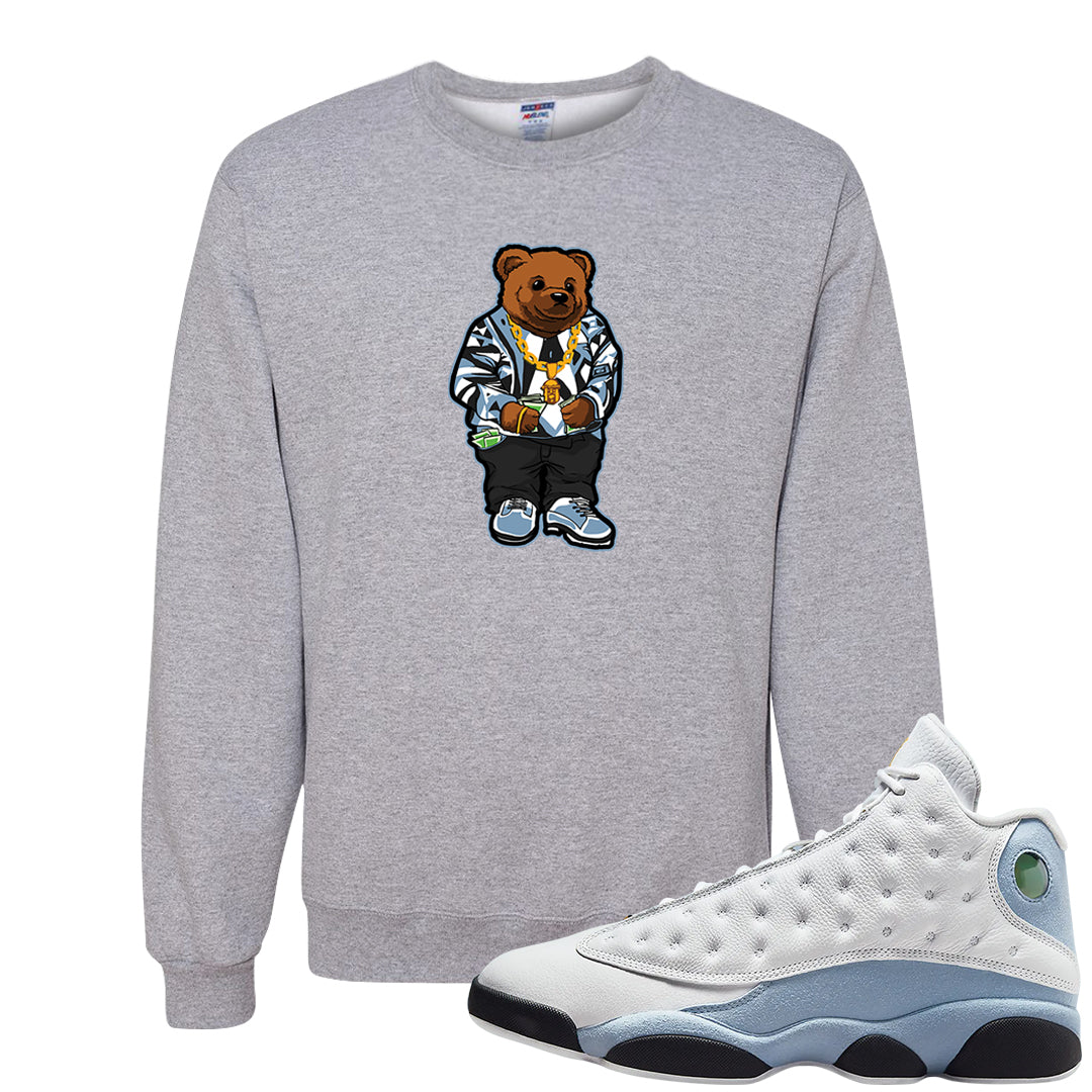 Blue Grey 13s Crewneck Sweatshirt | Sweater Bear, Ash