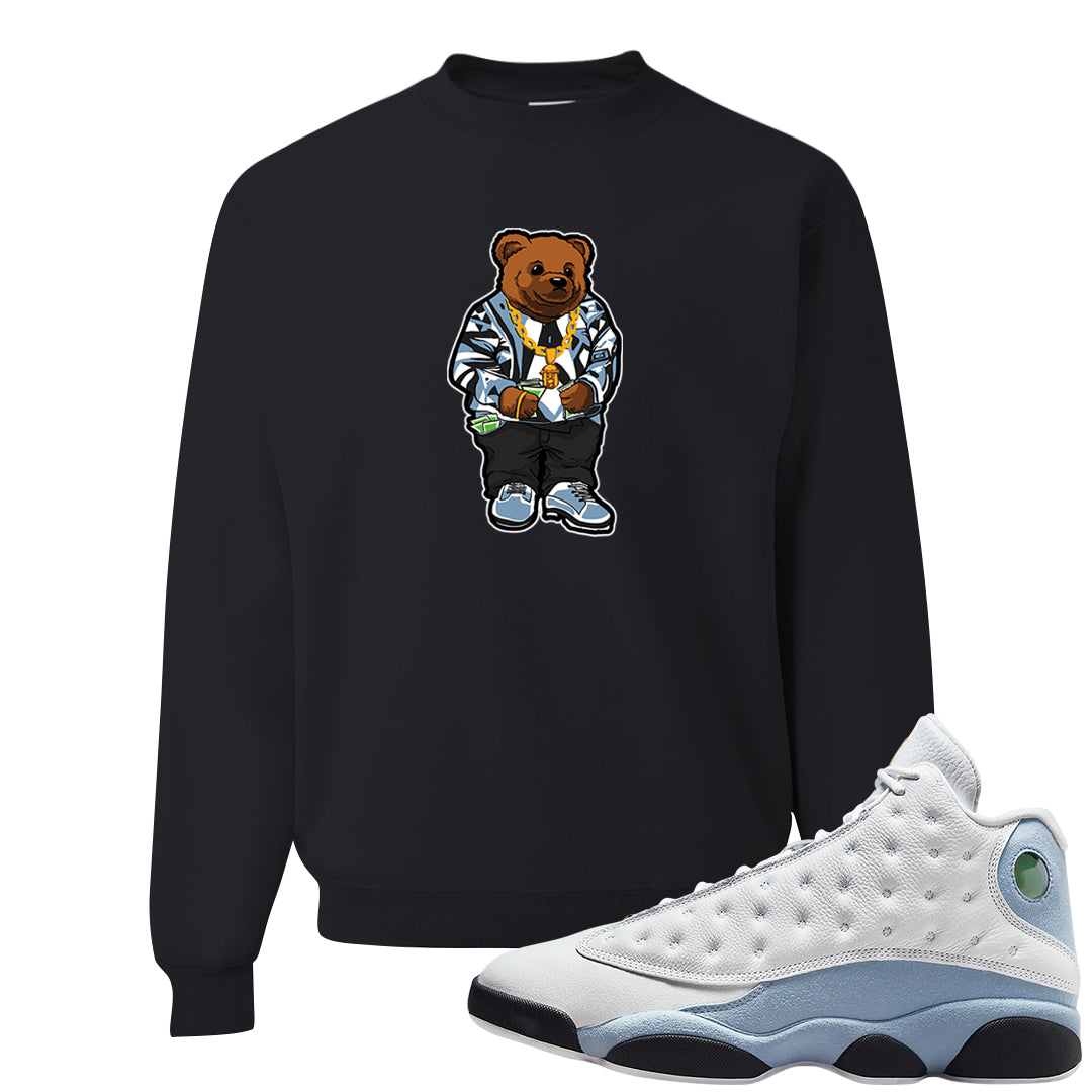 Blue Grey 13s Crewneck Sweatshirt | Sweater Bear, Black