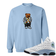 Blue Grey 13s Crewneck Sweatshirt | Sweater Bear, Light Blue