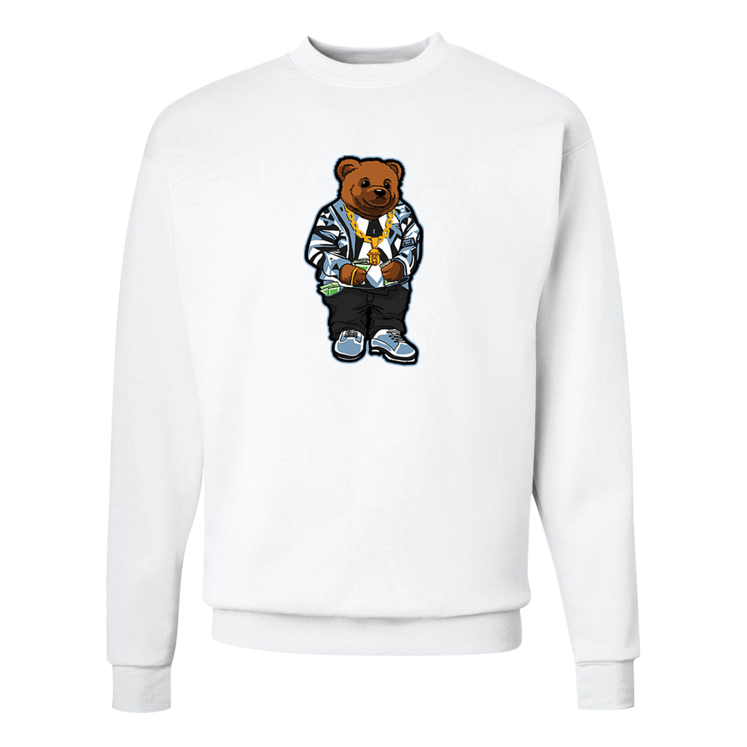 Blue Grey 13s Crewneck Sweatshirt | Sweater Bear, White