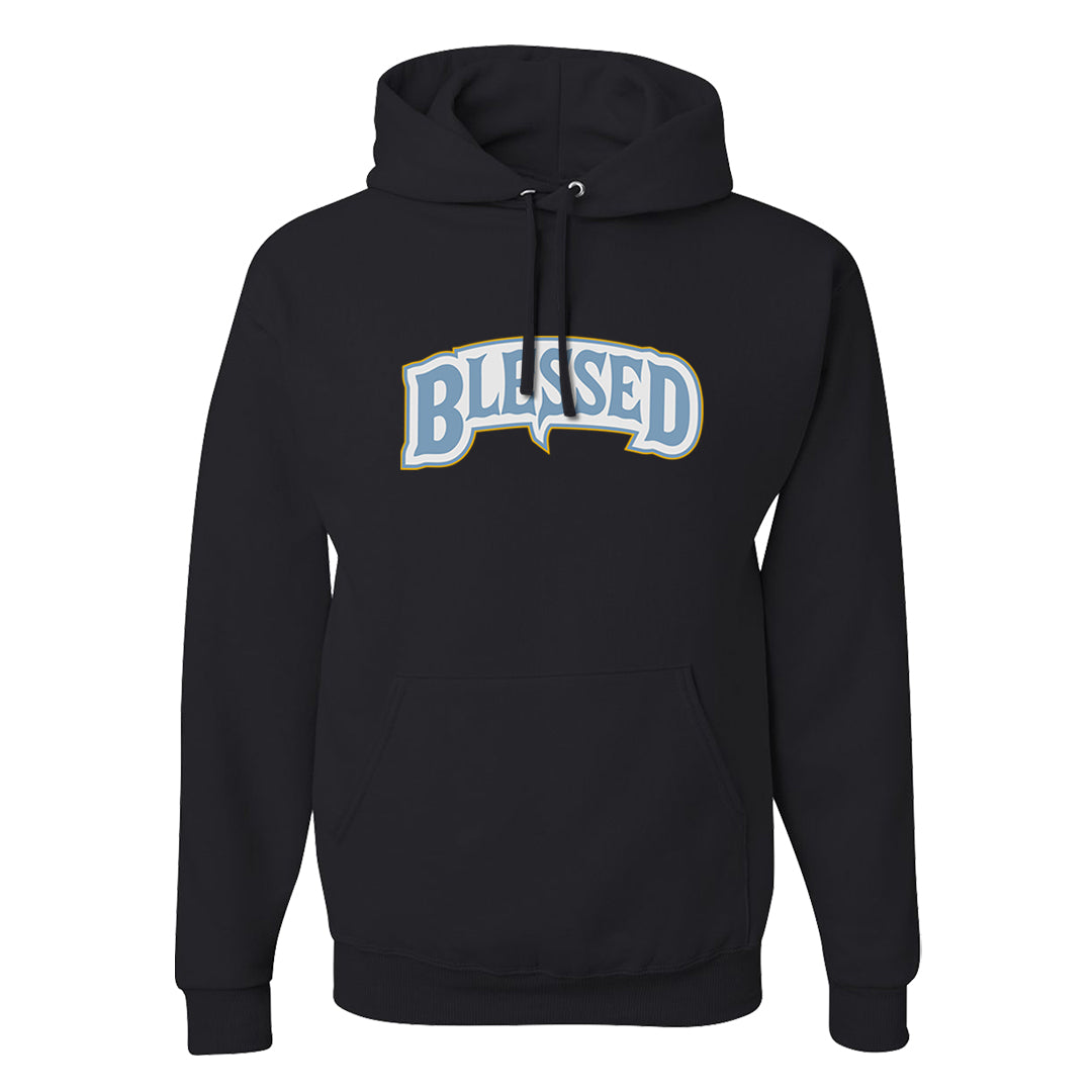 Blue Grey 13s Hoodie | Blessed Arch, Black