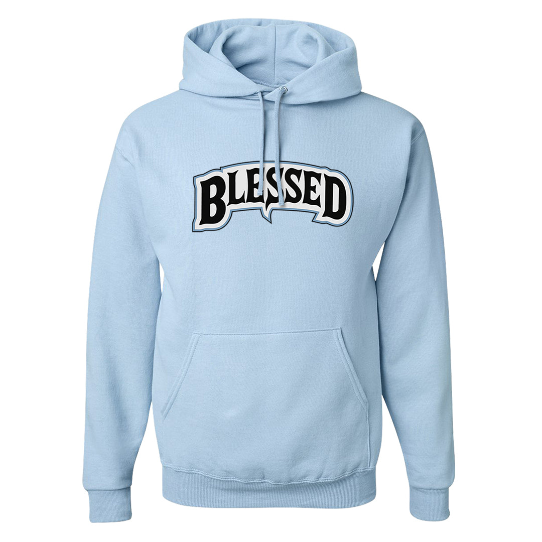 Blue Grey 13s Hoodie | Blessed Arch, Light Blue
