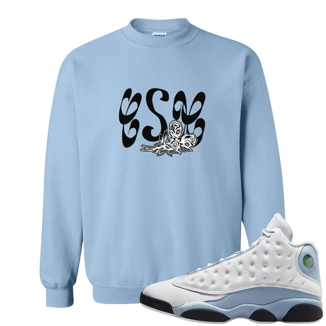 Blue Grey 13s Crewneck Sweatshirt | Certified Sneakerhead, Light Blue