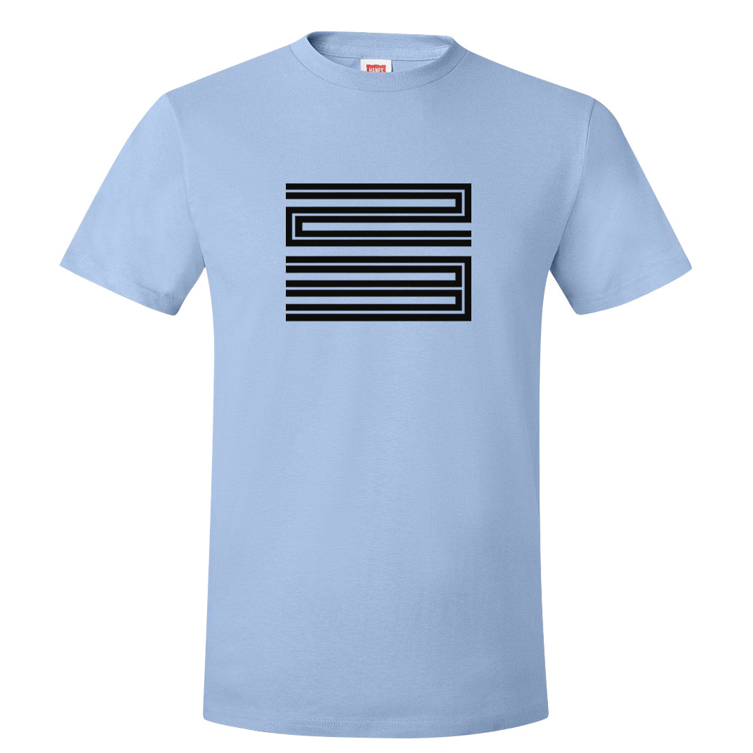 Blue Grey 13s T Shirt | Double Line 23, Light Blue