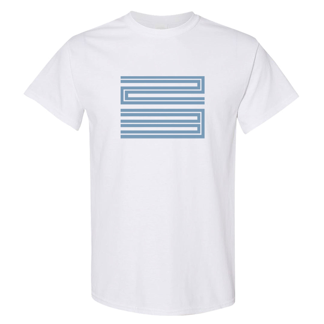 Blue Grey 13s T Shirt | Double Line 23, White