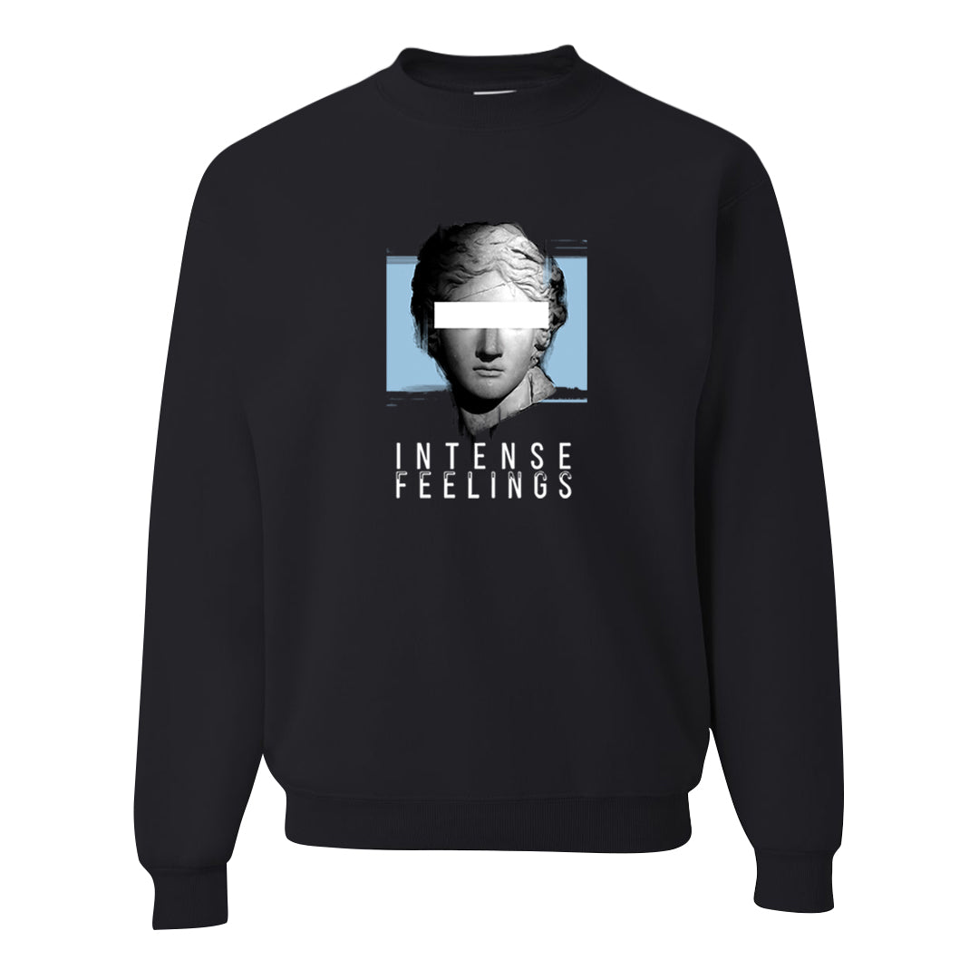 Blue Grey 13s Crewneck Sweatshirt | Intense Feelings, Black