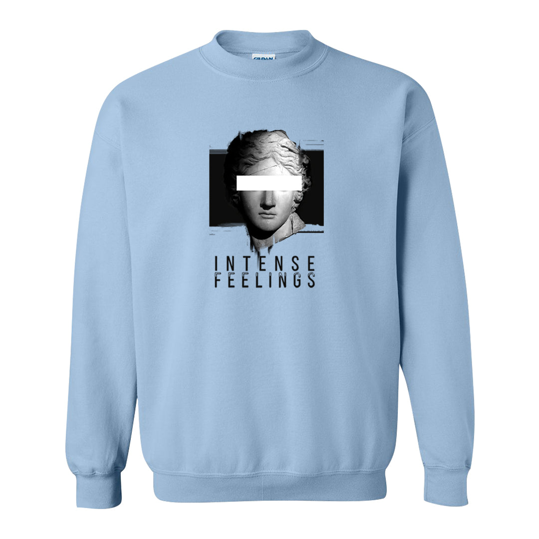 Blue Grey 13s Crewneck Sweatshirt | Intense Feelings, Light Blue