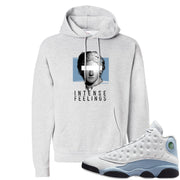 Blue Grey 13s Hoodie | Intense Feelings, Ash