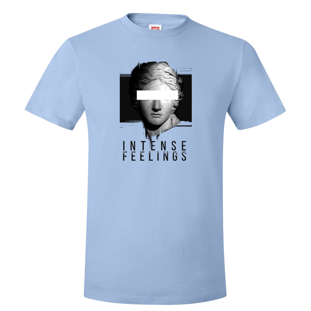 Blue Grey 13s T Shirt | Intense Feelings, Light Blue