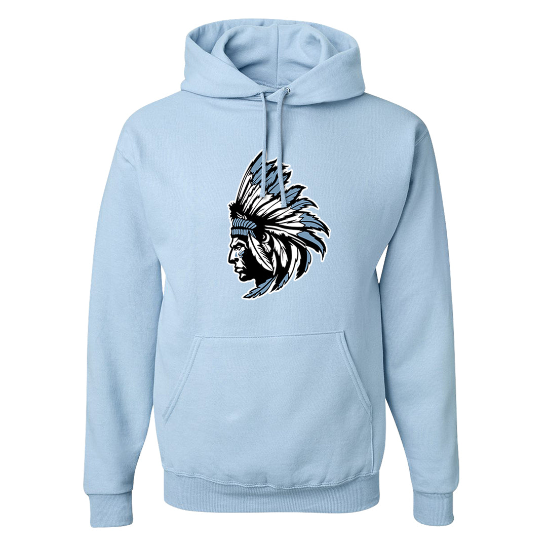 Blue Grey 13s Hoodie | Indian Chief, Light Blue