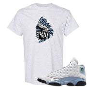 Blue Grey 13s T Shirt | Indian Chief, Ash