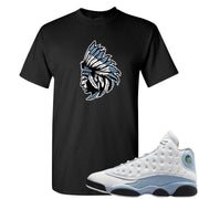 Blue Grey 13s T Shirt | Indian Chief, Black