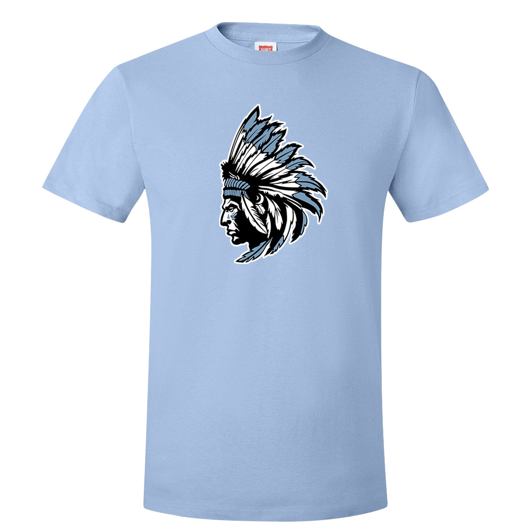 Blue Grey 13s T Shirt | Indian Chief, Light Blue
