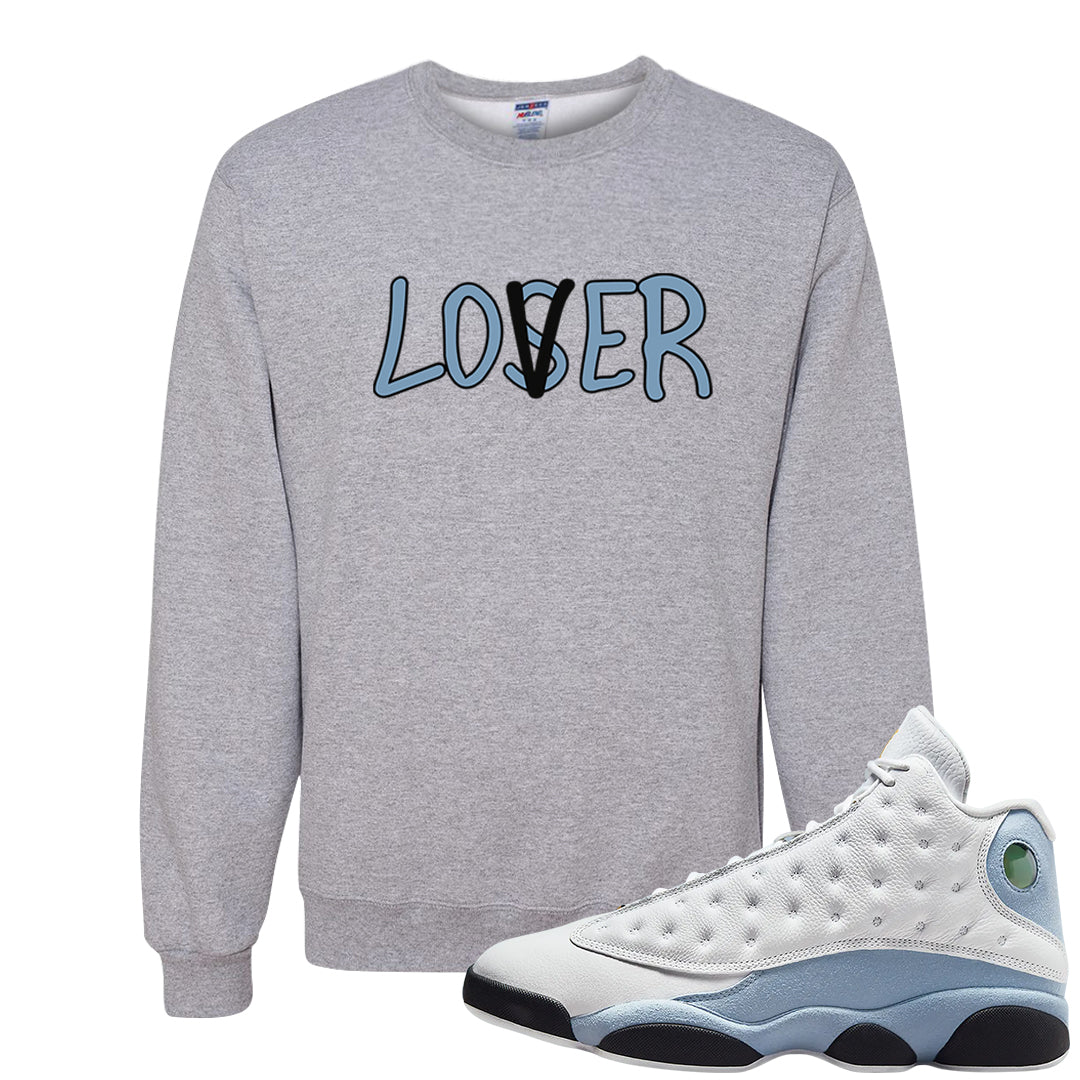 Blue Grey 13s Crewneck Sweatshirt | Lover, Ash