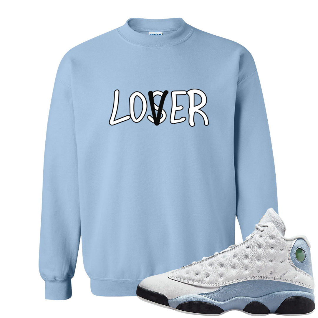 Blue Grey 13s Crewneck Sweatshirt | Lover, Light Blue