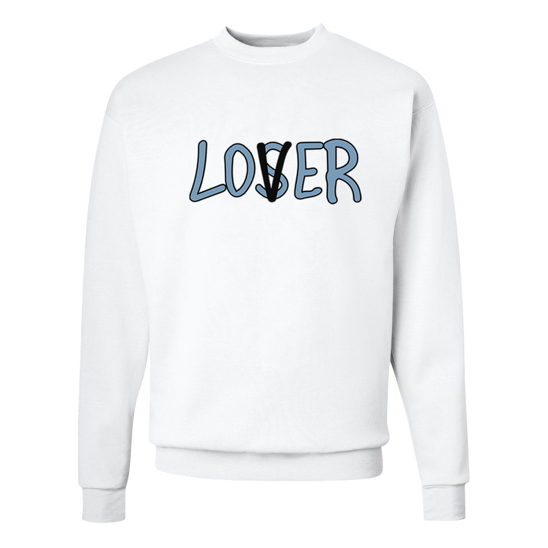 Blue Grey 13s Crewneck Sweatshirt | Lover, White