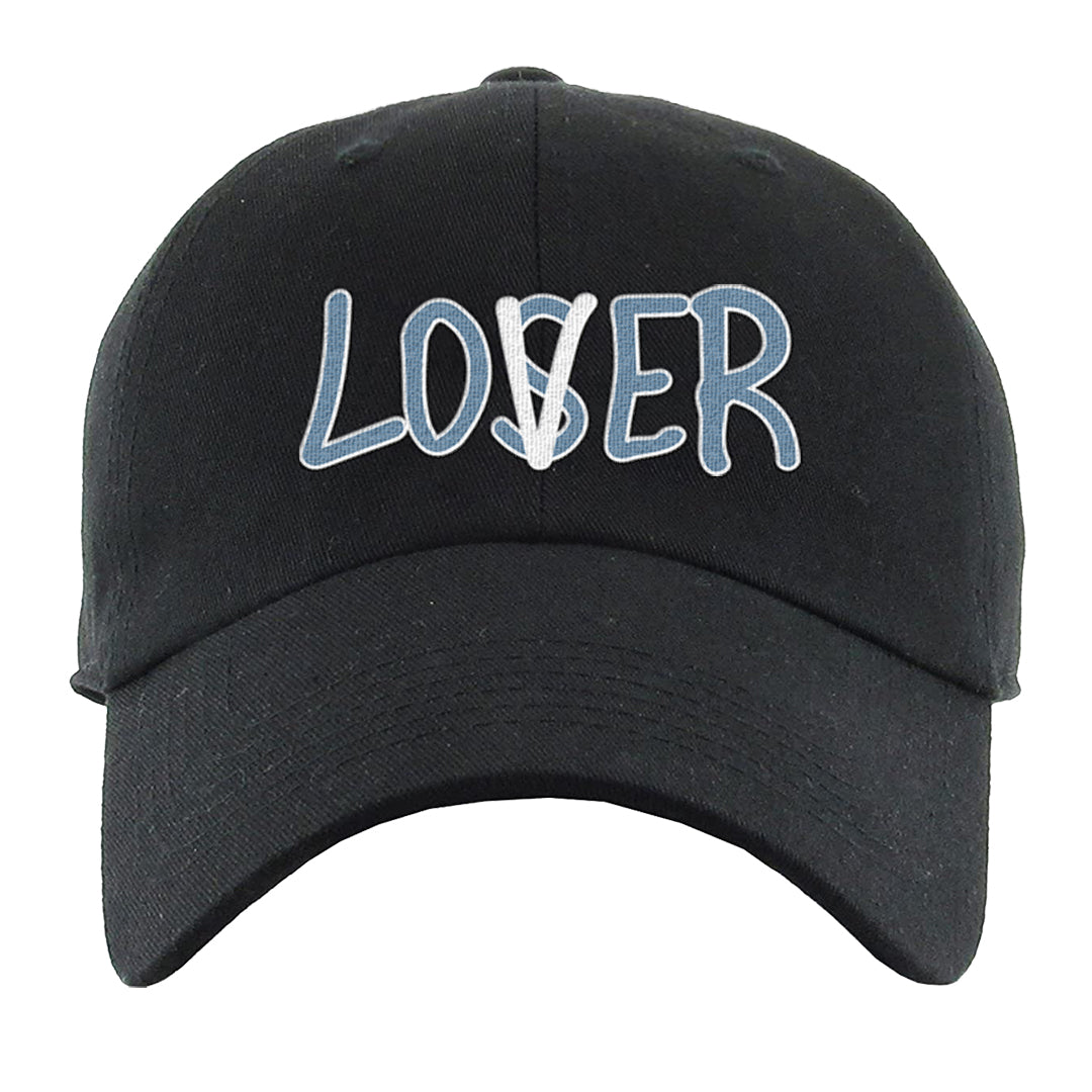Blue Grey 13s Dad Hat | Lover, Black