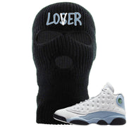 Blue Grey 13s Ski Mask | Lover, Black