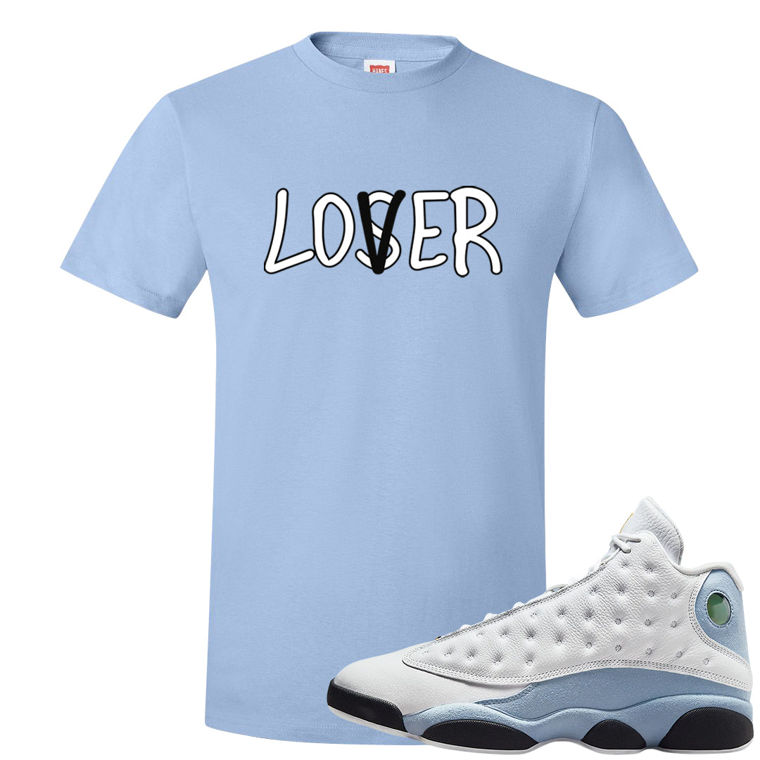 Blue Grey 13s T Shirt | Lover, Light Blue