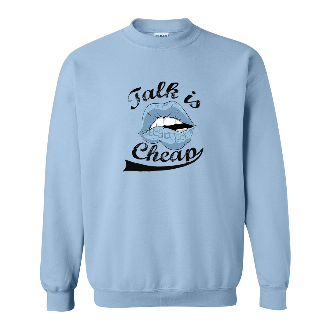Blue Grey 13s Crewneck Sweatshirt | Talk Lips, Light Blue