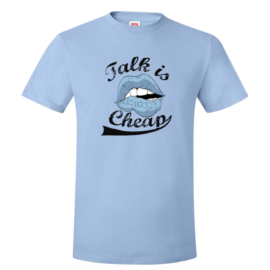 Blue Grey 13s T Shirt | Talk Lips, Light Blue
