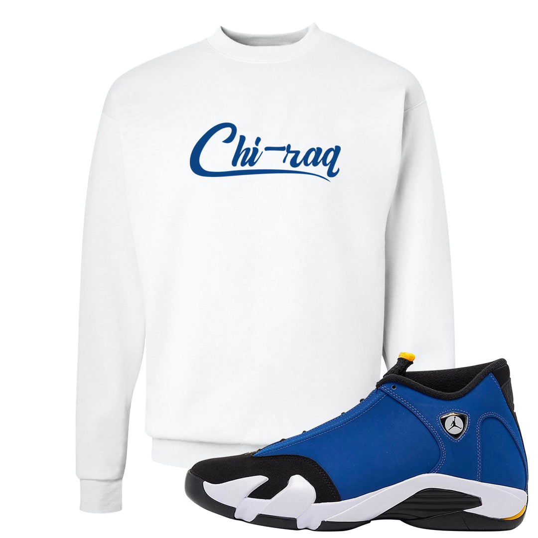 Laney 14s Crewneck Sweatshirt | Chiraq, White