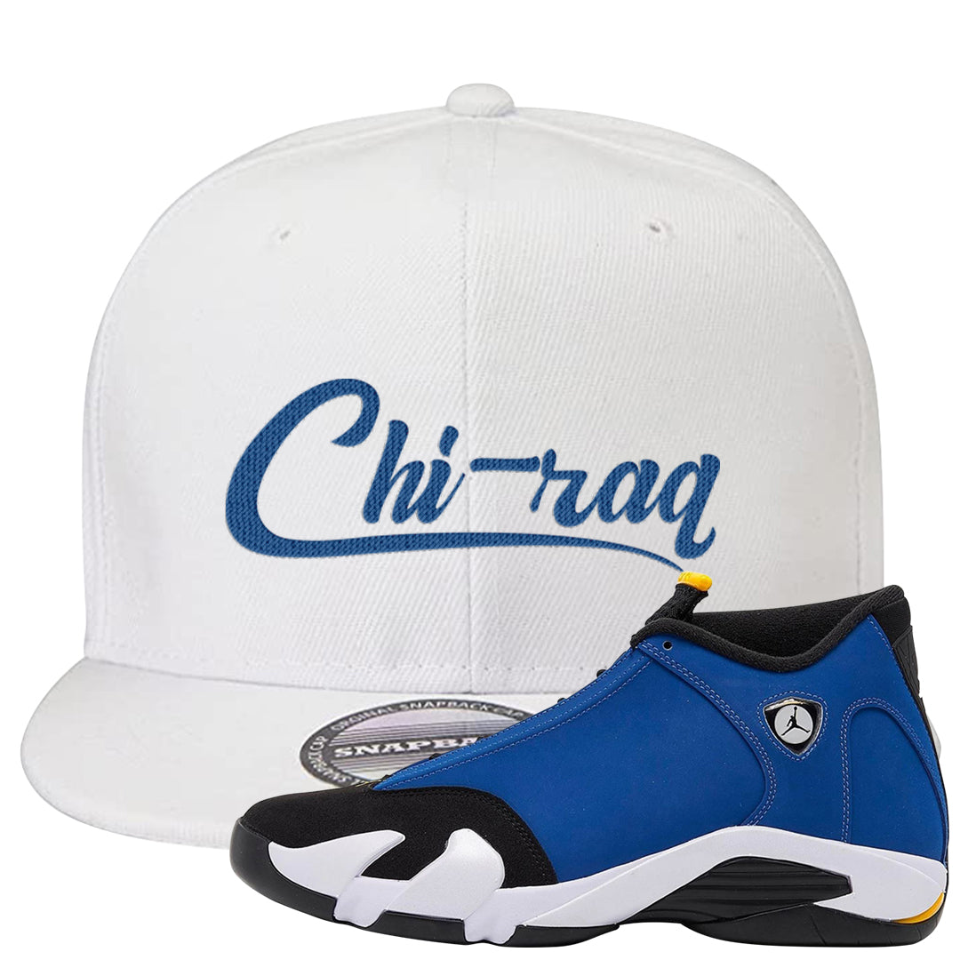 Laney 14s Snapback Hat | Chiraq, White