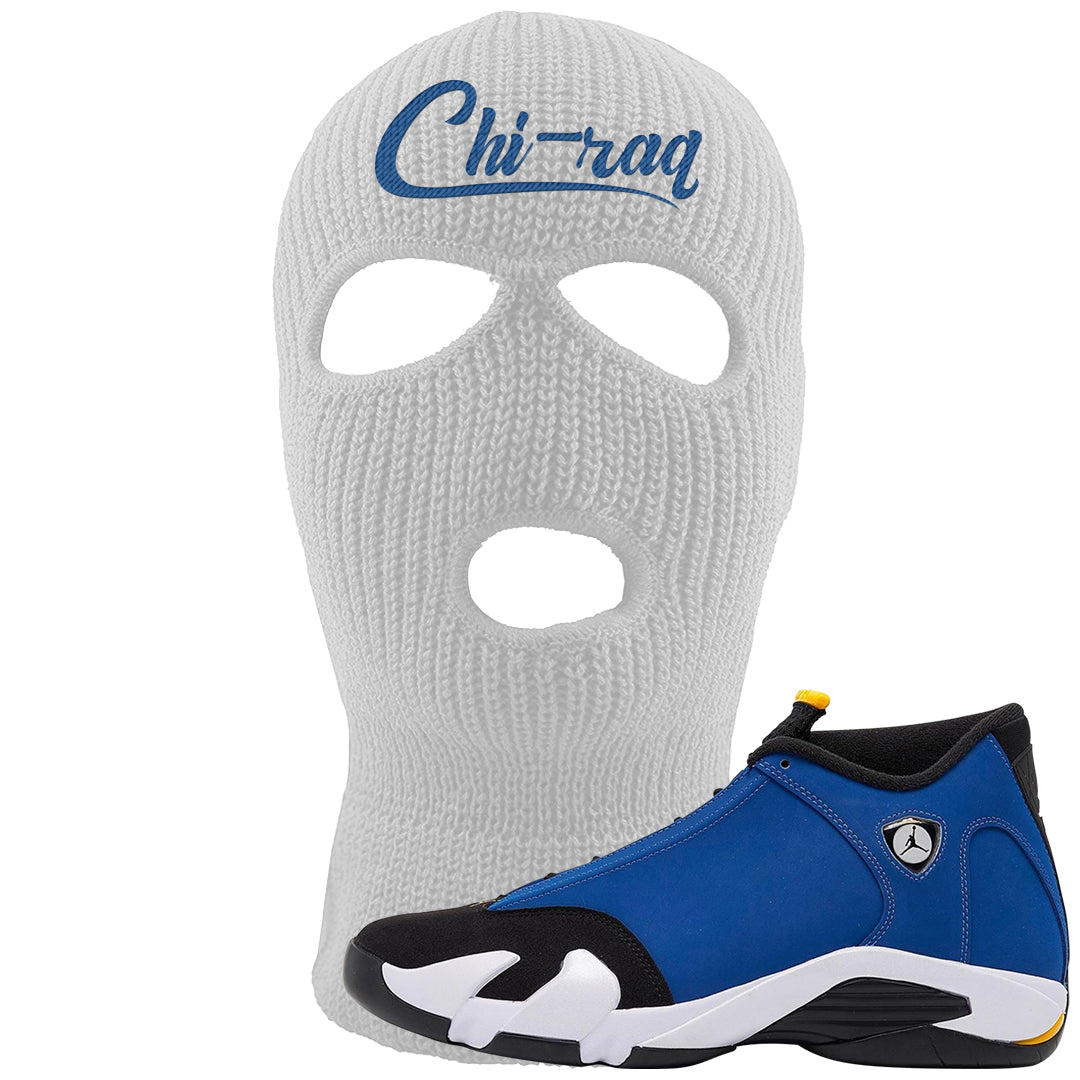 Laney 14s Ski Mask | Chiraq, White