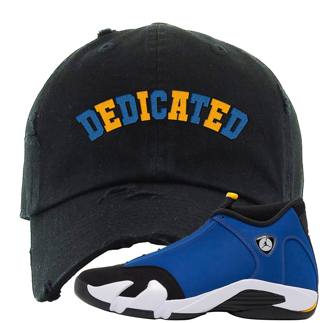 Laney 14s Distressed Dad Hat | Dedicated, Black