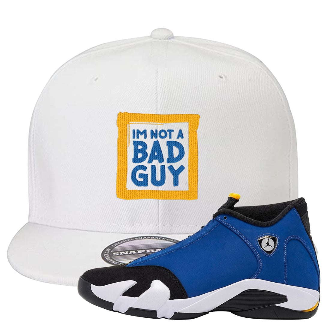 Laney 14s Snapback Hat | I'm Not A Bad Guy, White
