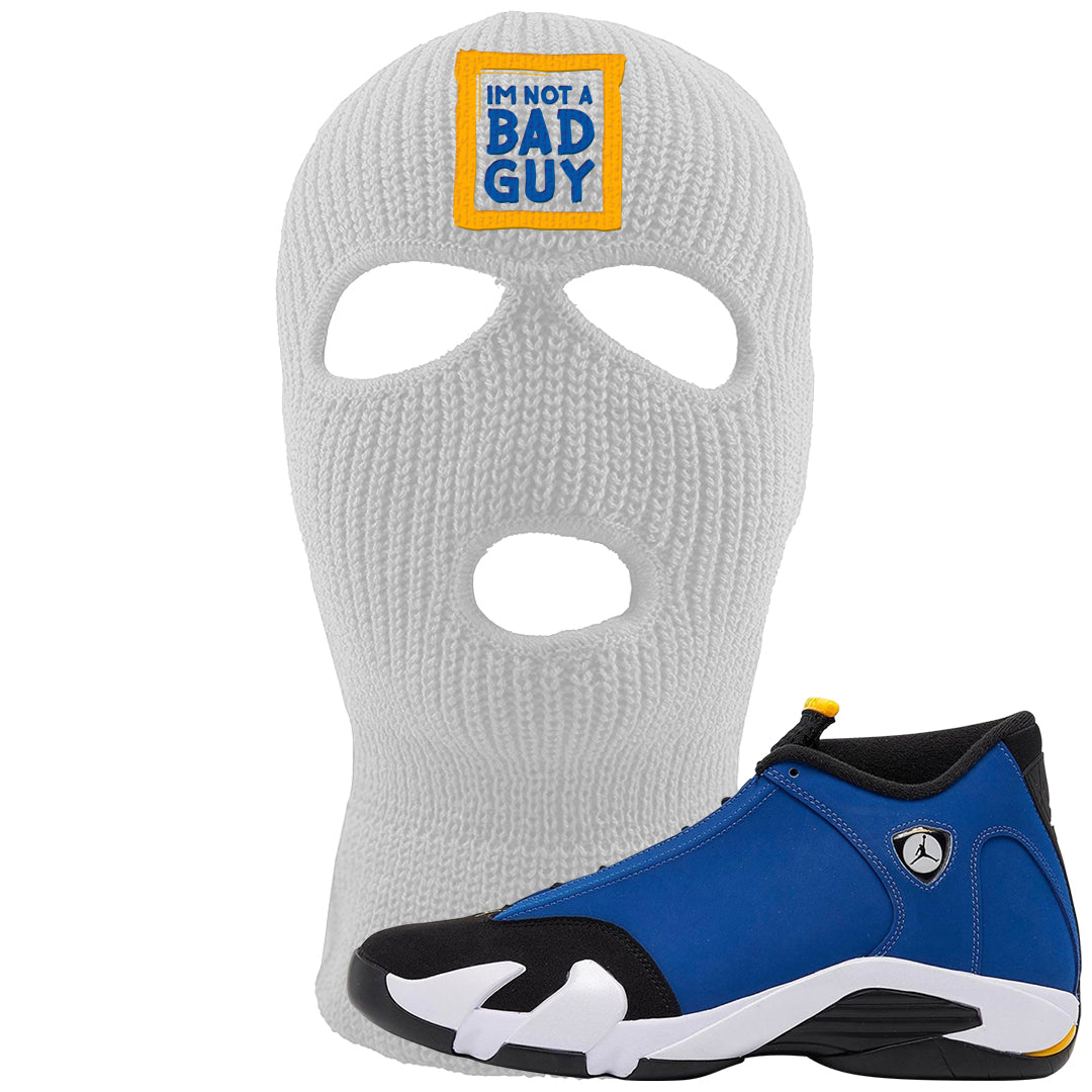 Laney 14s Ski Mask | I'm Not A Bad Guy, White