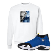 Laney 14s Crewneck Sweatshirt | Miguel, White